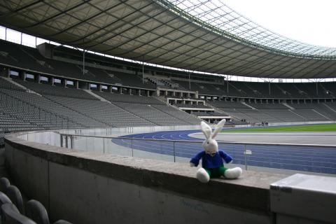 Chase in the Olympic Stadium Berlin